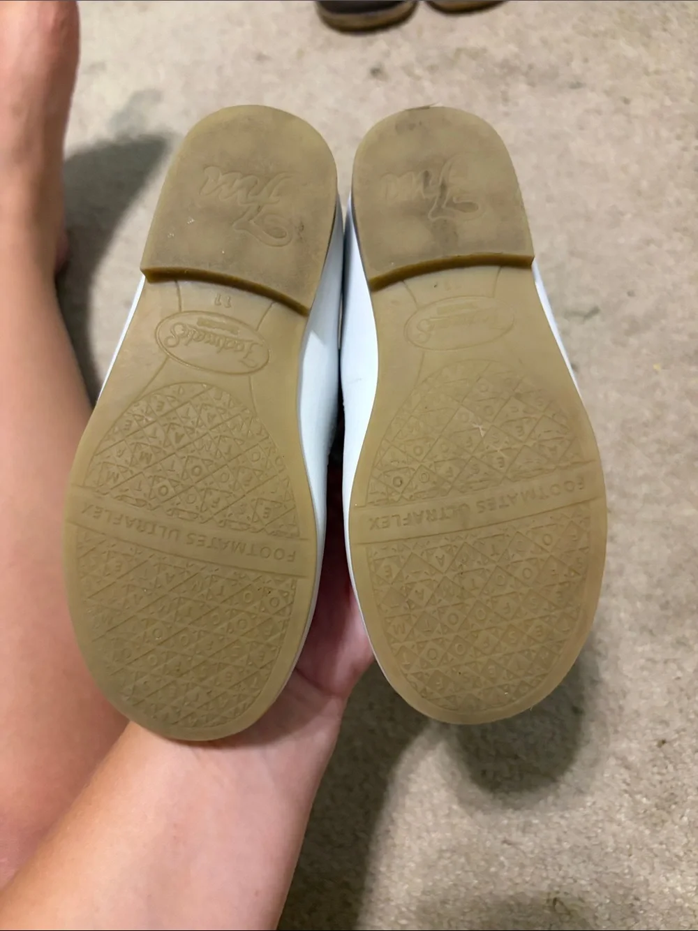 FootMates White Mary Jane Girls Dress Shoes